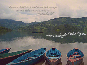 art print quotes travel photography serene blue lake boats ...