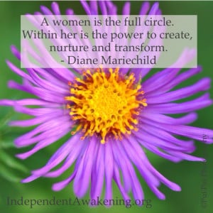 Quote of the Day: A woman is the full circle