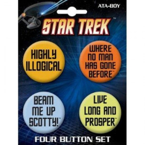 Star Trek Quotes 4 Button Set