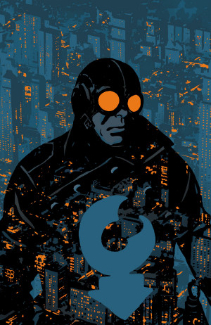 Lobster Johnson from Dark Horse comics. Written by Mike Mignola.