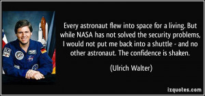 More Ulrich Walter Quotes