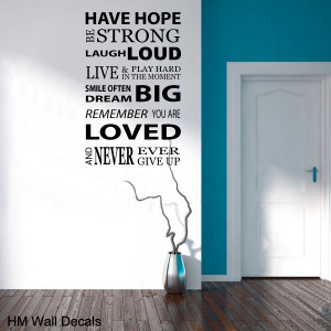 INSPIRATION Quote DIY Removable Wall Decal for home or business