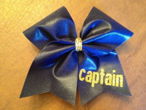 Cheer bow for the captains