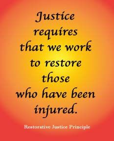 ... restorative justice juvenile justice restoration justice justice