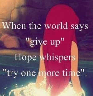 Ariel inspirational quote