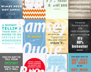 12 Dave Ramsey printable Quotes 4x6