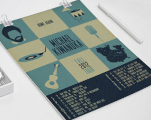 Michael Kiwanuka 2012 Concert Tour Poster - Graphic Art Print - 8.5x11 ...