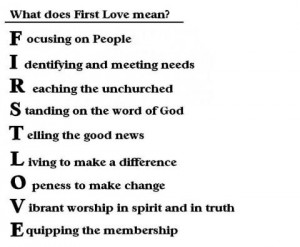 You are my first love,