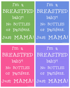 FREEBIE: Breastfed Baby Posters