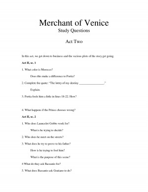 Merchant of Venice by maclaren1