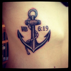 anchor tattoos with bible verse