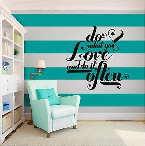 Do-what-you-Love-Inspirational-Vinyl-Wall-Art-Quote-Family-Word-Phrase ...