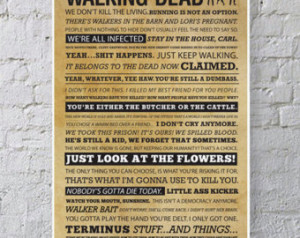 11x17 WALKING DEAD Quote Poster