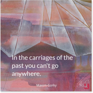 In the carriages of the past you can't go anywhere.