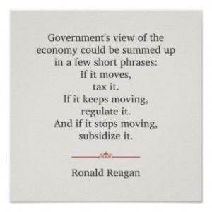 Ronald Reagan Quote Poster