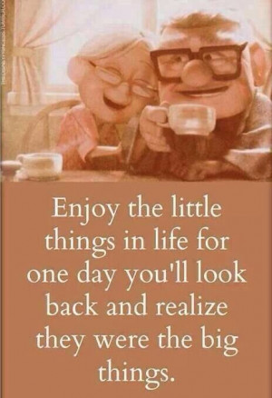 Enjoy the little things in life..