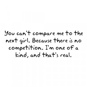 There Is No Competition Quotes