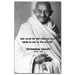 Loyalty to Cause: Gandhi Mini Poster Print