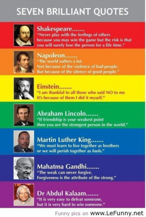 awesome Seven brilliant quotes
