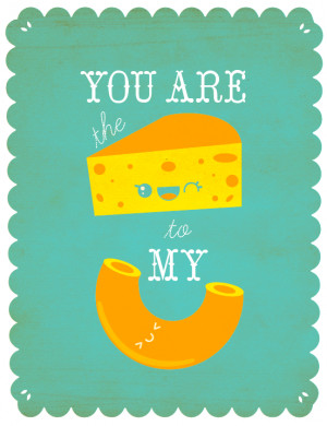 Mac 'N Cheese Greeting Card / 2.70