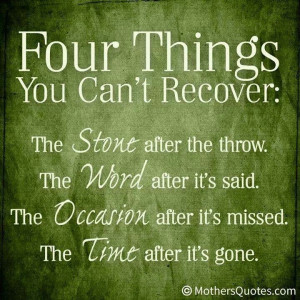 Four Things You Can't Recover