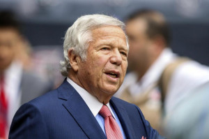 Dec 1, 2013; Houston, TX, USA; New England Patriots owner Robert Kraft ...