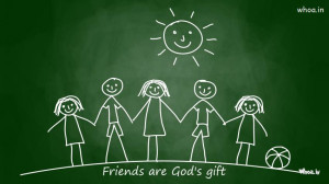 friends are god's gift quotes wallpaper,Happy Friendship day ...