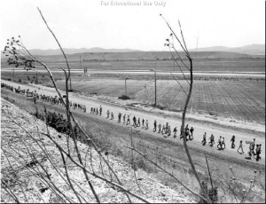 Chavez and his supporters walked from Delano to Sacramento, California ...