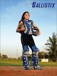 softball catcher portrait in easton catcher s gear by brendaread via ...