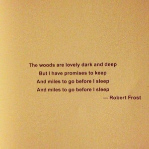 Robert Frost.