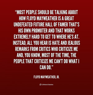 Floyd Mayweather Jr Quotes
