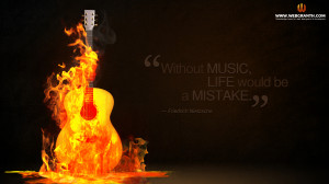 Music Wallpaper for Rock Music Lover depicting true quotes by ...