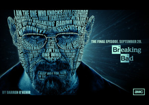 Breaking Bad Heisenberg Portrait Typography by darrenOhhh