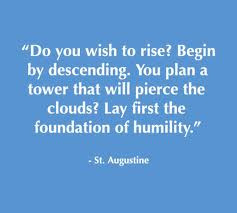St. Augustine quote on humility