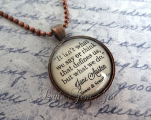- Book Quote Necklace or Keychain - Antique Copper Pendant - Going ...