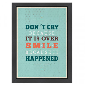 Americanflat Inspirational Quotes Cry Smile Poster