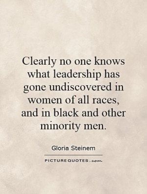 leadership has gone undiscovered in women of all races, and in black ...