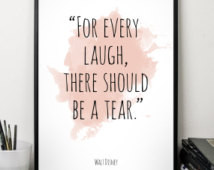 every , ... , Walt Disney quote , Walt Disney Watercolor Poster, Wall ...