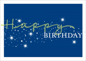 ... > All Occasion Cards > Birthday Cards > Sparkling Blue Birthday Card