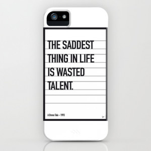 My Bronx Tale Movie Quote poster iPhone & iPod Case