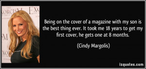 Being on the cover of a magazine with my son is the best thing ever ...