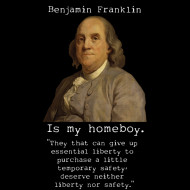 Design ~ Benjamin Franklin Is My Homeboy w/ Quote