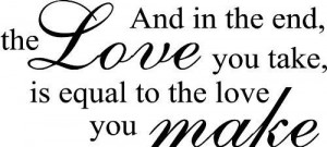 Inspiring quote from the Beatles