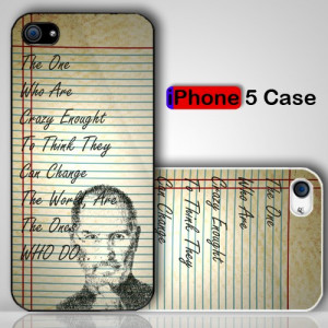 Steve Jobs Crazy Quote Custom iPhone 5 Case Cover | Merchanstore ...