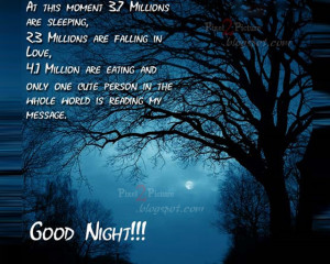 romantic good night sms moon pictures images good night quotes
