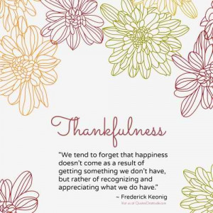 thankfulness