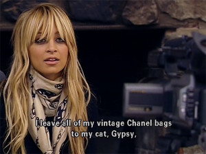 chanel, movie quotes, nicole richie