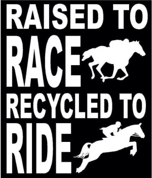Raised To Race Recycled To Ride Off Track by CowgirlGraphics94, $7.00