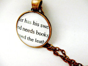 Game Of Thrones Quotes Book Page Necklace Mind by memoryvendor, $28 ...