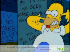 No TV and no beer make Homer something something